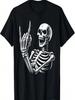 Rock On Skeleton Rock And Roll Halloween Rocker Skeleton T-Shirt