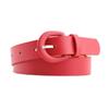 Color Vintage Trouser Dress Belts Horseshoe Buckle Waistband Decorative Waist Strap Leather Belt