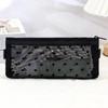 Multifunctional Japanese & Korean Style Mesh Pencil & Cosmetic Bag - Transparent Large Capacity for Stationery & Lipstick