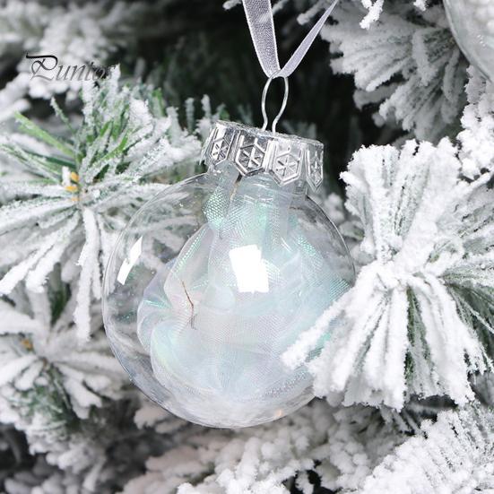 30Pcs Plastic Christmas Balls Hanging Ornament 6cm Colored Electroplated Ball Holiday Party Scene Layout DIY Decorative Accessories Christmas