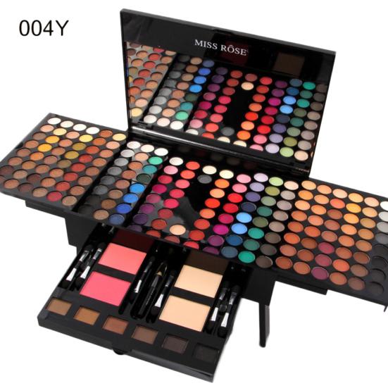 180 Colors Piano Eyeshadow Palette Brush Blusher Pressed Powder Eye Makeup Set