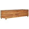 Raised Garden Bed 150 x 40 x 38 cm Reclaimed Teak Wood and Steel