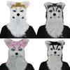 Halloween Maske Realistische Mundbewegung Hundemaske Tierkopfmaske für Partydeko