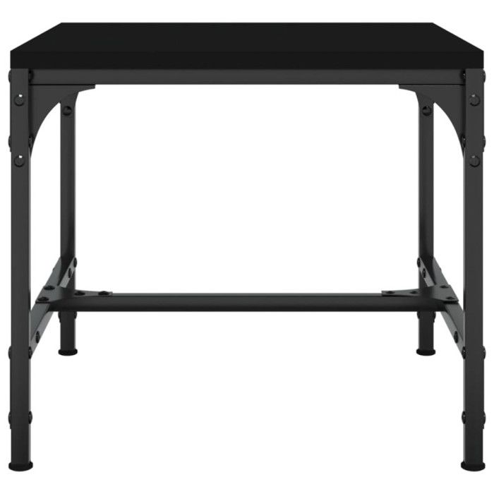 819402 vidaXL Table d'appoint Noir 40x40x35 cm Bois d'ingénierie