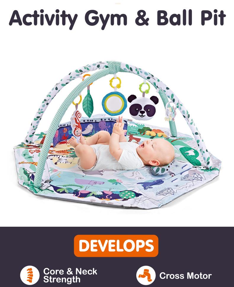 Baby Ocean Ball Fence Gym & Crawling Mat for 0-36 Months
