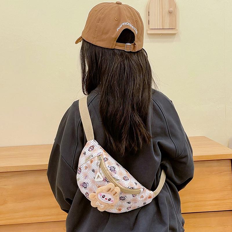Kawaii Crossbody Bag Kids Chest Bag Cartoon Cute Backpack Casual Outdoor Travel Wallet Waist Bag Gift