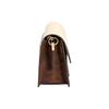 Tory Burch Robinson Metal Logo Magnetic Snap Closure Leather Envelope Crossbody Bag Women bags Cheese-White 154318-724
