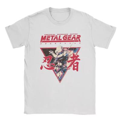 Πρωτότυπο Παιχνίδι Metal Gear Solid Επιλογή T-Shirt για Άνδρες Γυναίκες T-Shirts MGS Γοτθικό Φάντασμα Hipster Κοντομάνικο T-Shirt Κορυφές