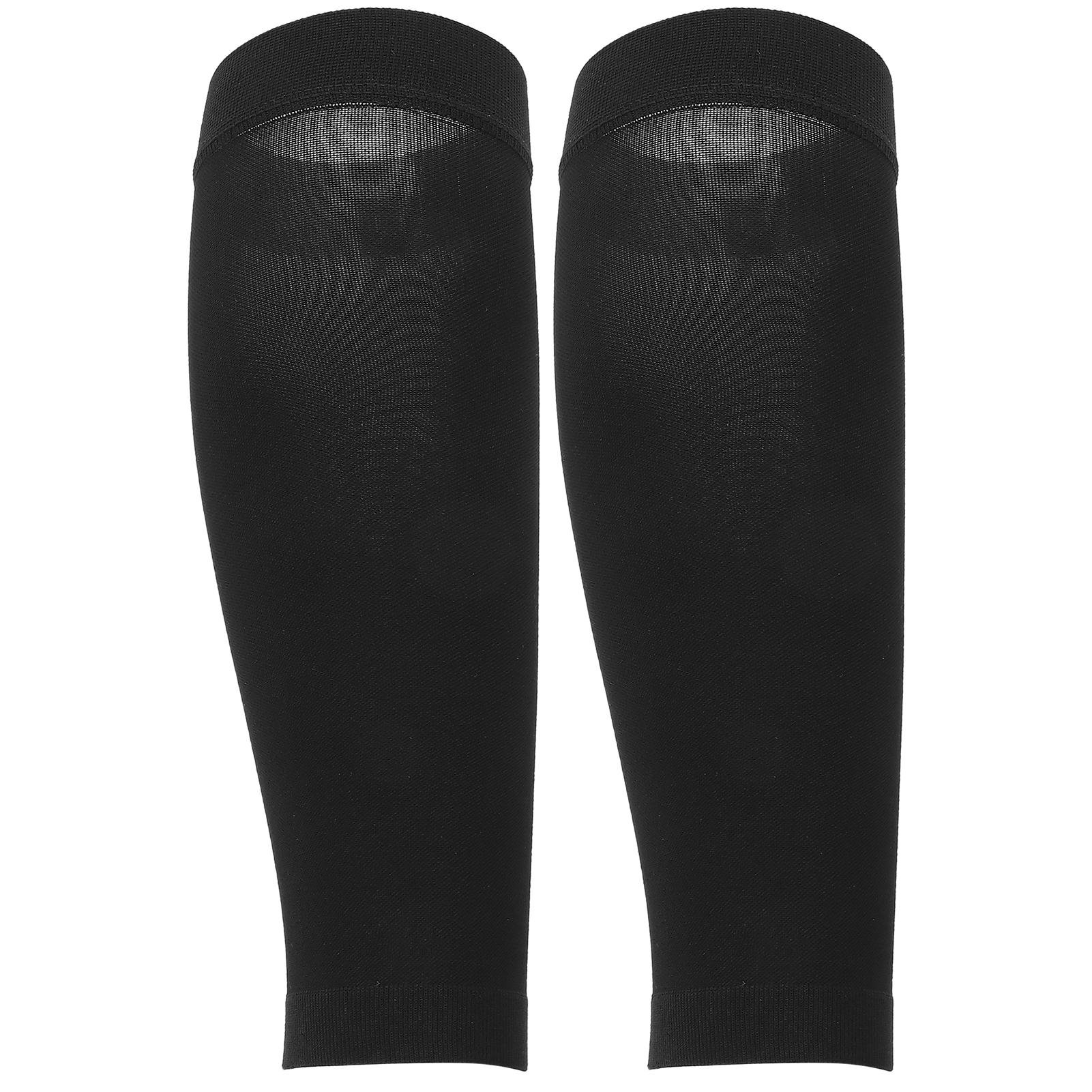 

Компрессионный рукав для голени, женские мягкие эластичные носки для коррекции формы ног для бега (черный)XXL S(for 2-4kg)