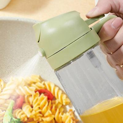 Rozprašovač na vaření 2 v 1 Láhev dávkovače olivového oleje do kuchyně 470 ml Prémiová skleněná láhev na olej Potravinářský rozprašovač oleje pro vzduch