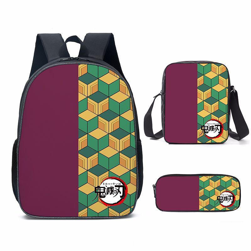 New Cartoon Super Moon Blade Three Piece Backpack Set for Primary and Secondary School Students