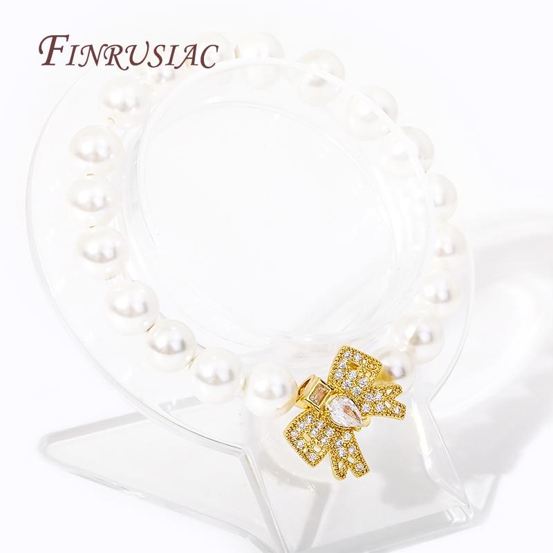 18K Gold Plated Cubic Zirconia Butterfly Connector Fastener Lock Clasps For Handmade DIY Beadwork Gems Pearls Making Material