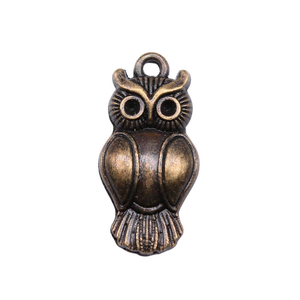 Owl Charms Mini Antique Alloy Pendants For Animal Themed Jewelry Making