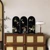 Vintage Bamboo Ink Pattern Desktop Ornament - Retro Chinese Style Decoration