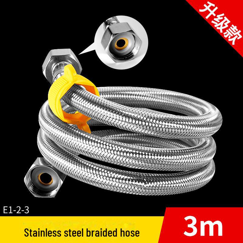 Kunststoffbeschichteter, stahlumflochtener Wasserzulaufschlauch für Wasserhahn/Heizung/Toilette