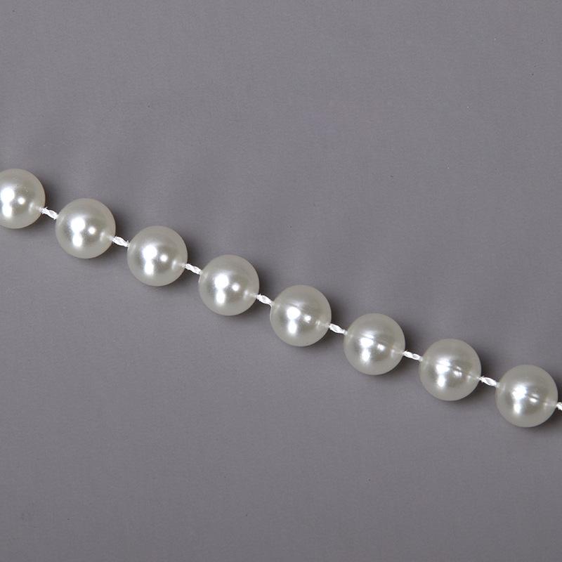 

10 мм АБС Хлопковая нить Бисерная цепочка для украшений и свадебного декора 12 meters per jin