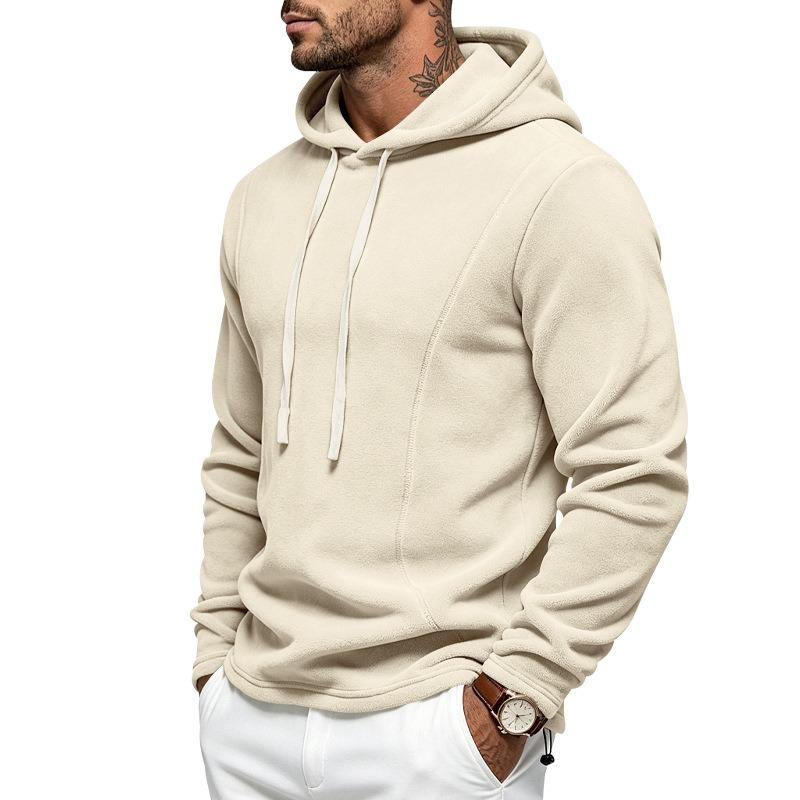 Men S Fleece Hooded Long Sleeve Sweatshirt For Autumn Outdoor Sports