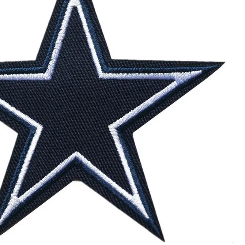 10Pcs Black Pentagram Embroidered Patches Applique Clothing Patch Decoration