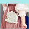 Chic White Mini Pearl Sling Bag For Kids Offering Fun And Fashionable Style