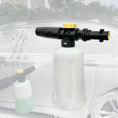 1 PC Black and Yellow Thick Handle Foam Cannon 1000 ML Transparent Bottle Snow Foam Lance Washer Kit, Pressure Car Washer Access