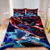 Sonic 2/3pcs Duvet Cover Cartoon Cool Bedding Set Comforter Cover for Children Gifts Queen King Bedroom Decor