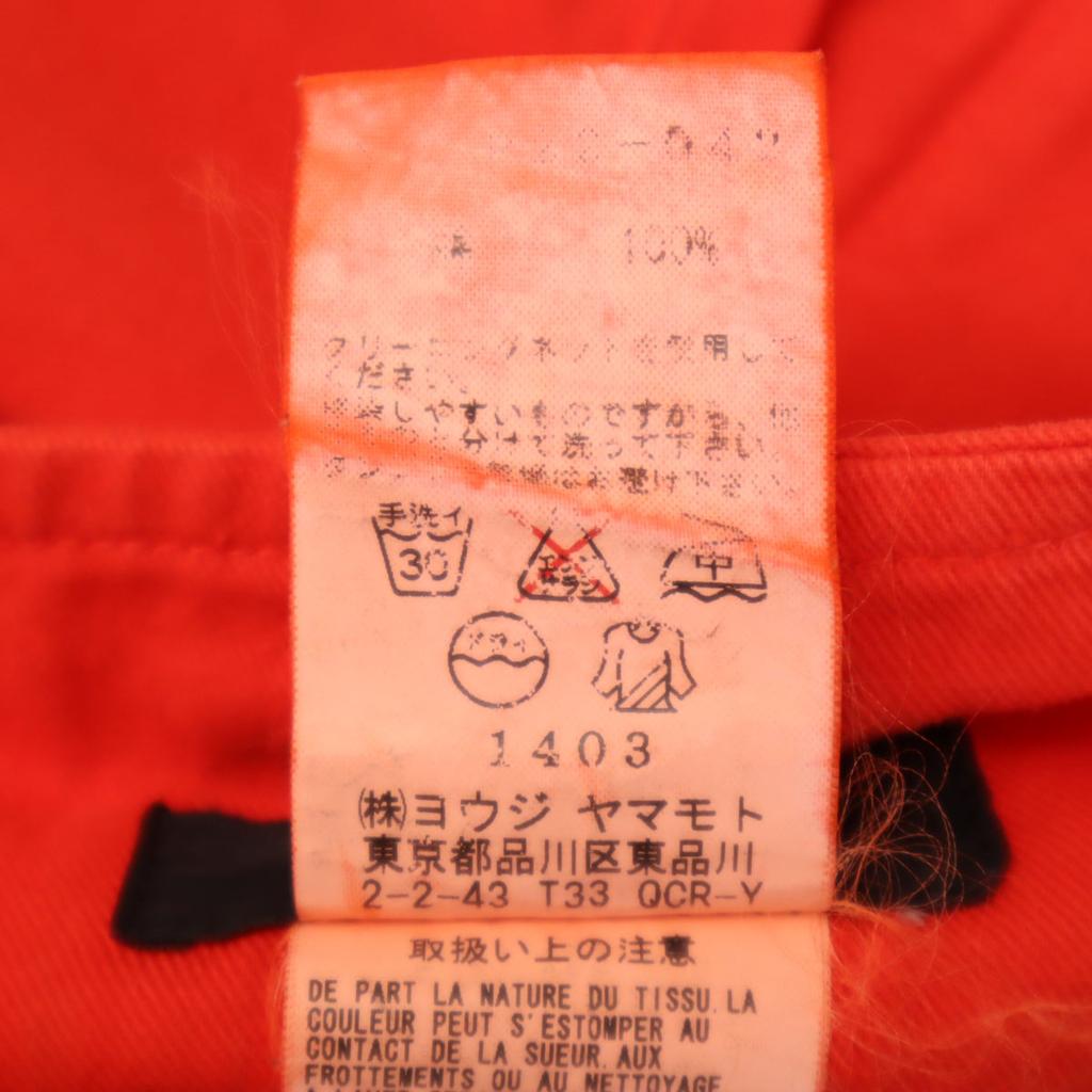 Y's made in Japan Post-dyeing Cotton pants 3 Red Men's Used