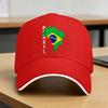 Brazil Map Brazilian Flag Brasil Brasilian Brazilian Pride Sun Baseball Cap Summer Unisex Women  Trucker Hat  Camping Snapback Cap