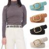 Casual Business Waist Belt Luxury Design Waistband Trendy Suede Leather Belt  For Women