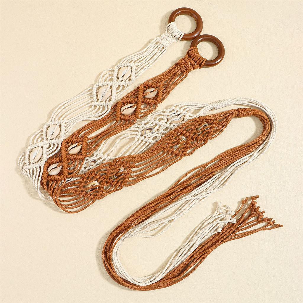 Ethnic Woven Belt Party Dress Waist Belt Unisex Stylish Artistic Belt Fashion for Men and Women