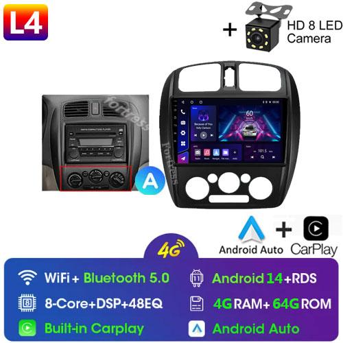 Fortress 8G+128G QLED Car Radio For Mazda 323 BJ 2000-2003 Multimedia Video Player Auto Navigation Android 13 2din DVD Head Unit