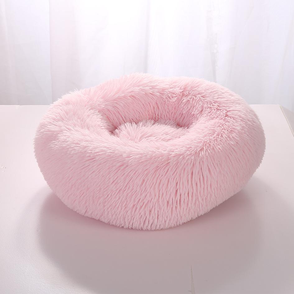 Super Soft Dog Bed Plush Cat Mat Dog Beds Round Cushion Pet Product Accessories Washable Dog and Cat Cushion Bed Winter Warm Sofa Hot Sell