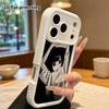 Phone Case: 2D flat, suitable for iPhone 18, 17, 16, 15, 14, 13, 12Pro protective case, dark-themed anime, perfect holiday gift for Christmas and Hall