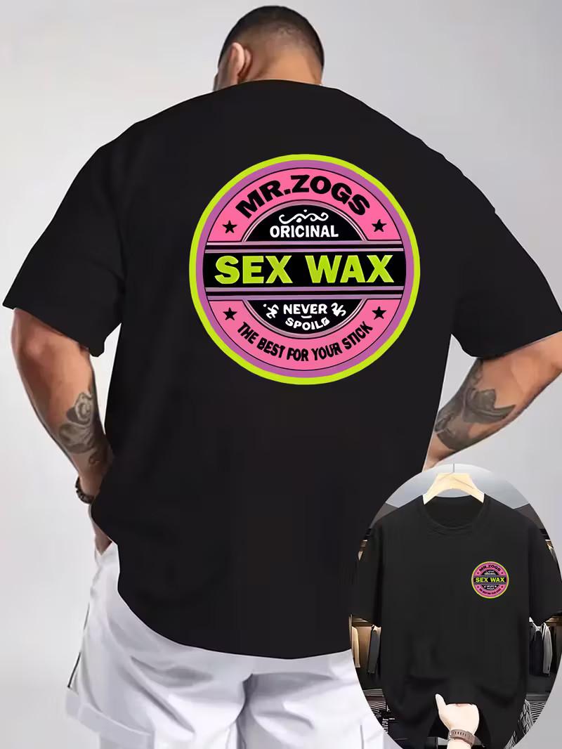 

MR. ZOGS Men s Graphic T-Shirt Sexy Wax Back Print Breathable Comfortable Tee S разноцветный