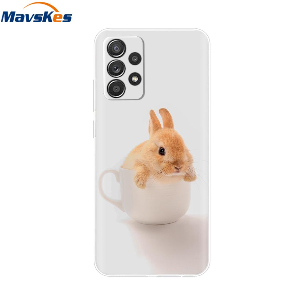 Für Samsung A52S 5G Hülle Niedliche Maus Blume Bemaltes Cover Klare Silikon Handyhülle Für Samsung Galaxy A52 A 52 52S 5G Weiche Taschen