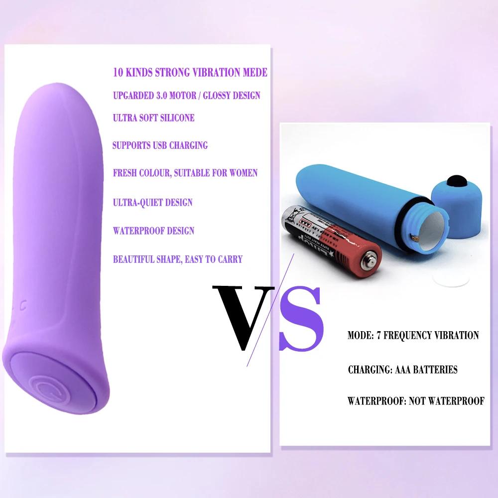 Powerful Vibrator for Women Mini Bullet G Spot Dildo Vagina Clitoris Stimulator Vibrators Masturbation Adult Sex Toys Vibration