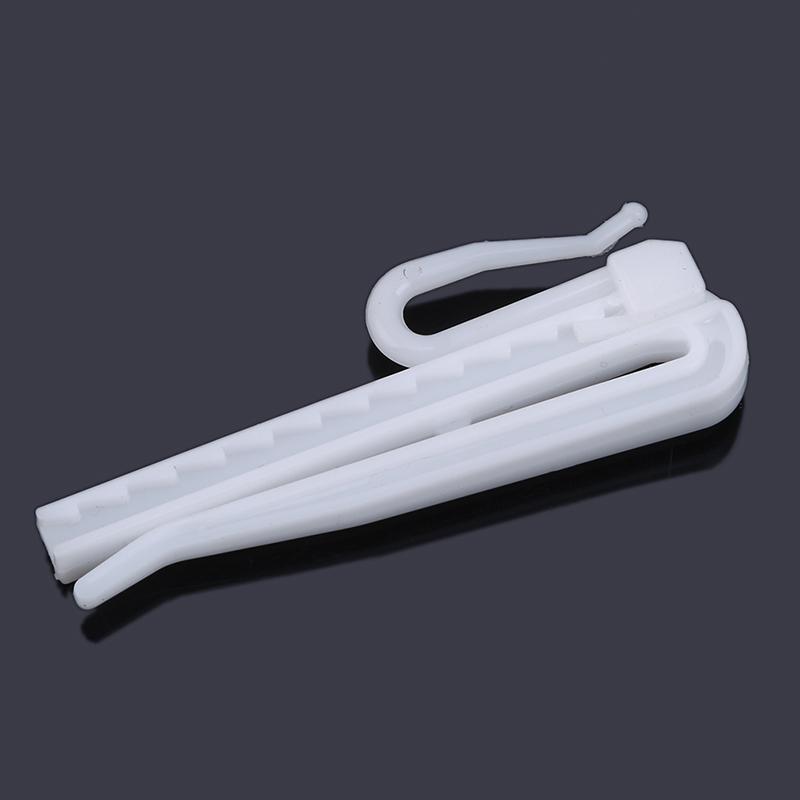 50/80/100Pcs/pack Curtain Hanging Hooks Adjustable Hook Ring Window White Curtain Hook Holder For Home Curtain Accessories