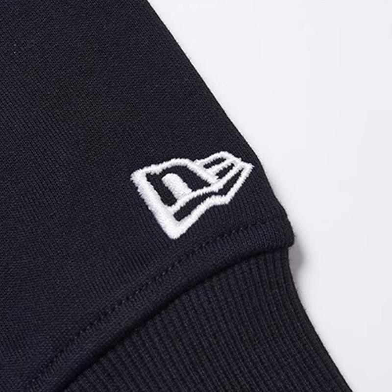 New Era FW24 MLB Logo Embroidered Pullover Long Sleeve Crewneck American Sweatshirt Unisex Sweatshirt Black 14397930