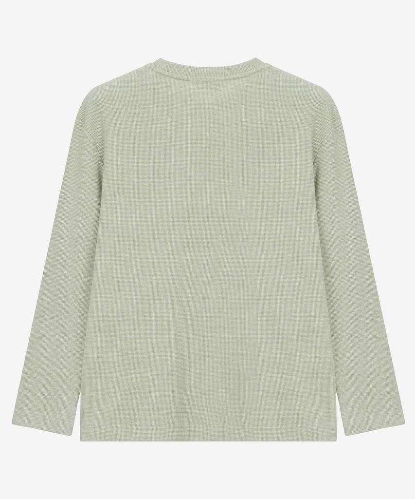 MINDBRIDGE [Warm] Waffle Texture Brushed T-Shirt - 4 Colors