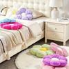 Soft Floral Shaped Plush Pillow-Polyester Fiber Decorative Cushion Charming Cozy Accessory for Living Room & Bedroom Decoration