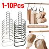 1-10X Heavy Duty Hat Hanger Organizer for Closet Cap Hook Rack Storage for Hats Caps Ties Scarves & Bags Ideal Closet Accessory