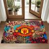 Manchester United Design Kristall Samt Teppich Weiche Dekorative Matte für Schlafzimmer Eingang
