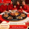 Premium Rotating Rice and Dish Warmer: Round Induction Heating Turntable for Home Dining