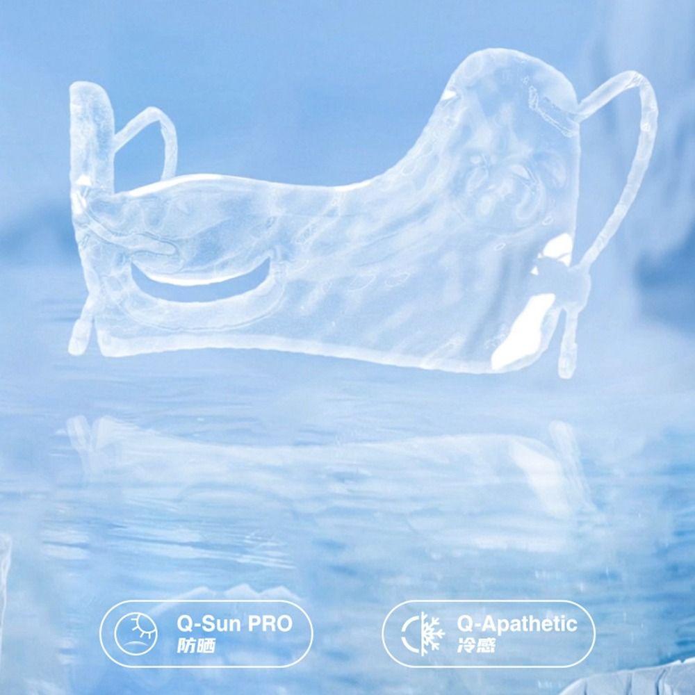 Nylon Ice Silk Sunscreen Mask Thin Face Gini Mask Elastic Summer Face Cover  Fishing