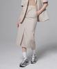 Aussel Summer Wool Midi Skirt Beige