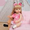 KEIUMI 55cm Beautiful Reborn Boneca Silicone Full Silicone Baby Girl Vinyl Doll Realistic Children's Day Gifts Bed Time Playmate
