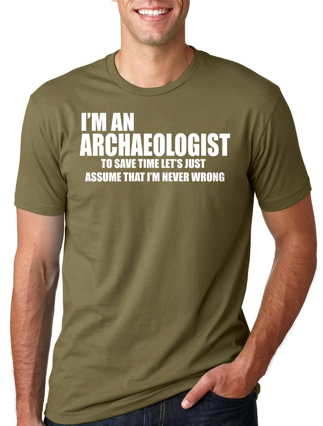

Archaeologist T-shirt Funny Archaeology Tee Shirt Gift for dad Tee profession L