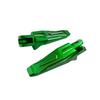 Motokano Front Foot Pegs and Rear Footrest Pedals for Ninja and Z1000 400, Z400, ZX4R, ZX4RR, ZX25R, Z650, (Front, Green)