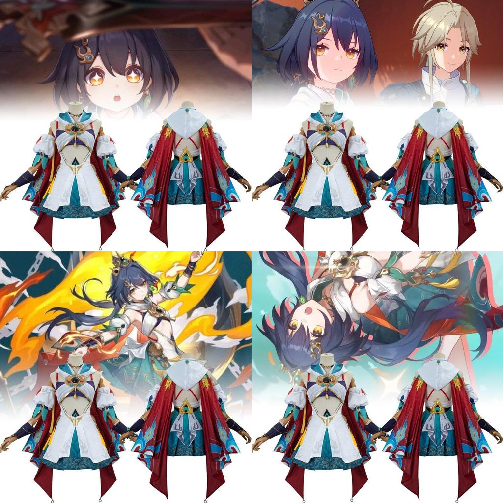 Fashionable Honkai Star Rail Yanlun Yuli Cosplay Costume Featuring Soft Polyester Material