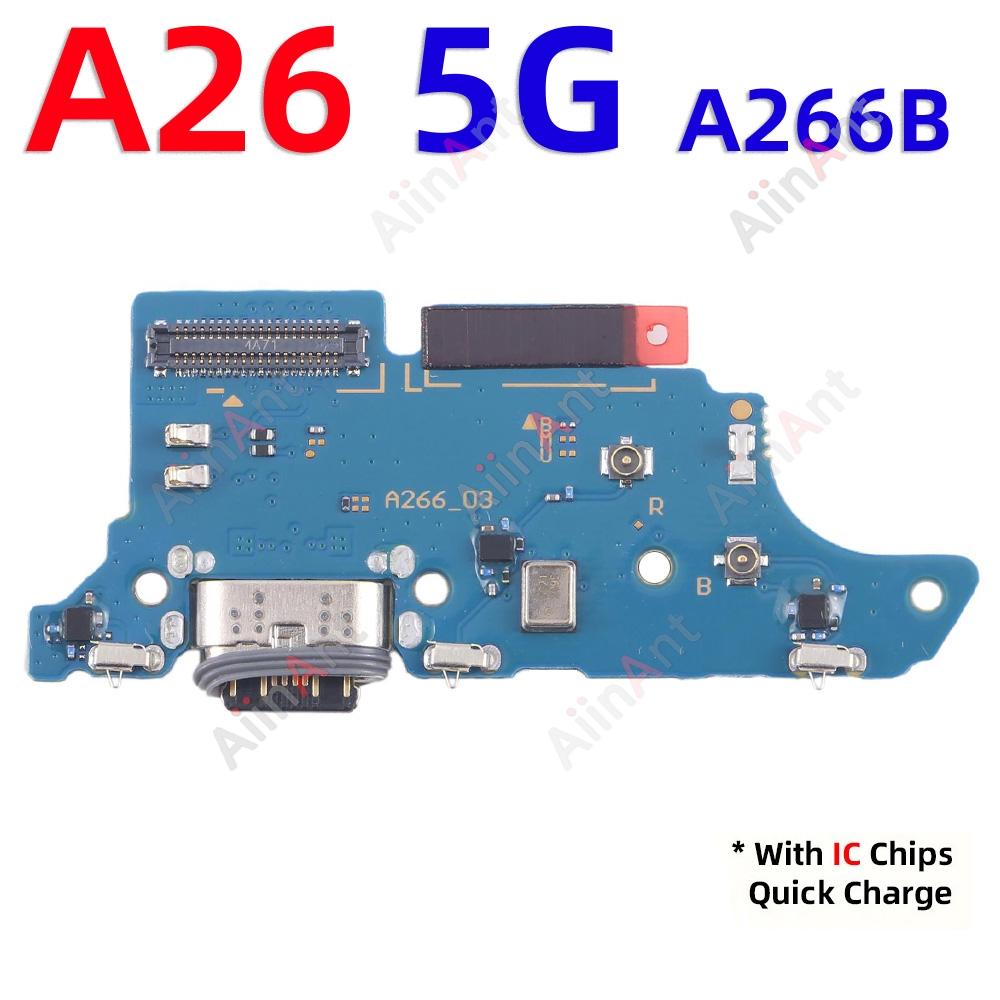 Dock USB Charger Board Port Connector Charging Flex Cable For Samsung Galaxy A26 A25 A24 A23 A22 A21 A20 A205U A202F A245F 4G 5G