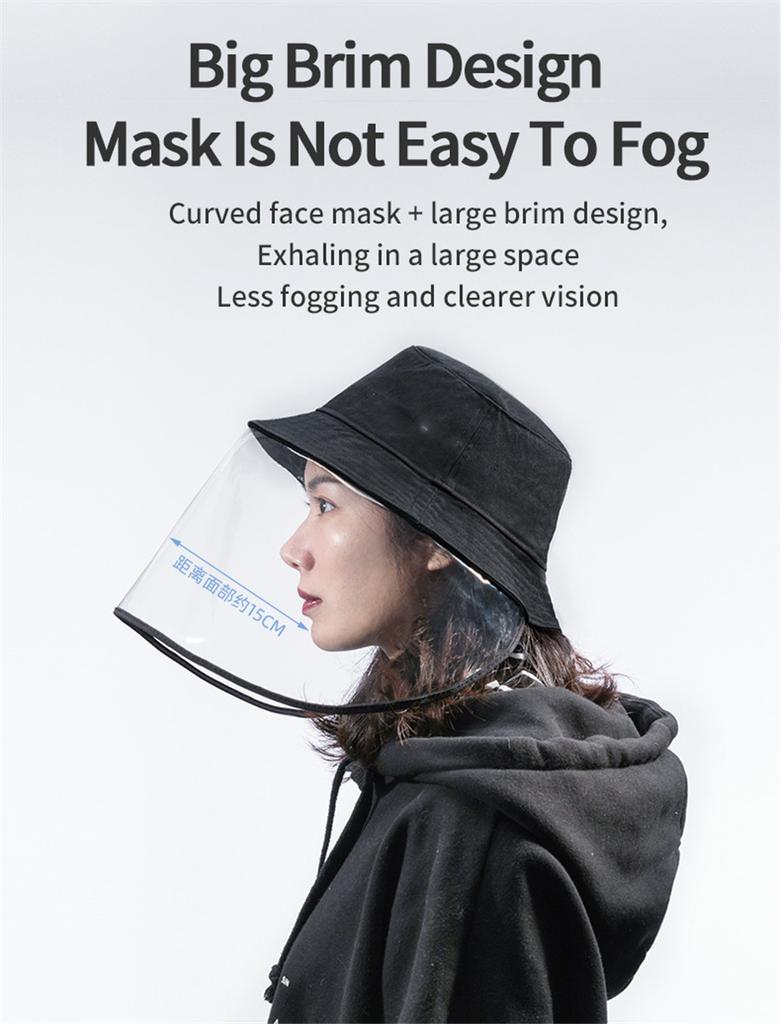 Full Face Shield Transparent Hat Splash Dust Proof Protection Cover Anti Saliva